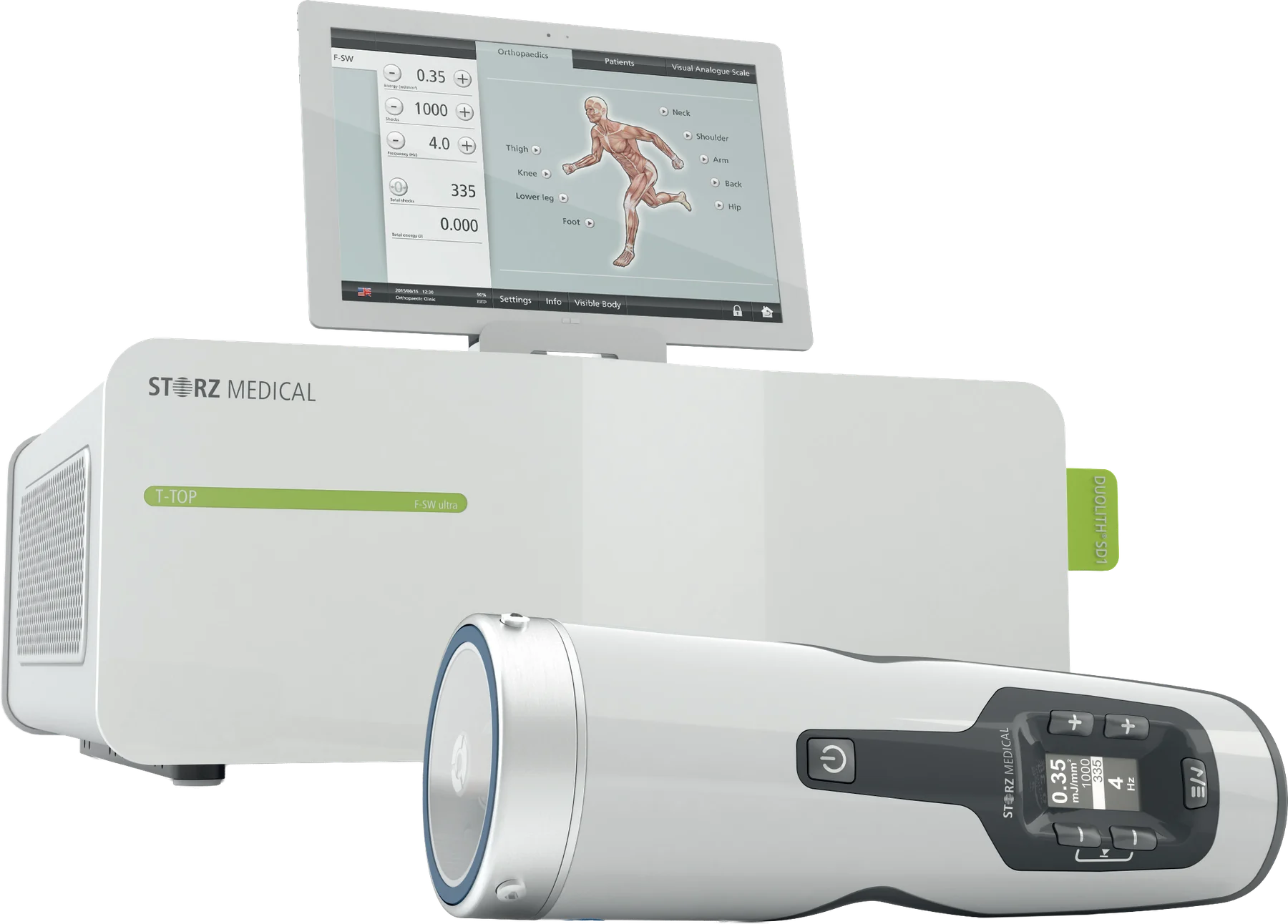 STORZ MEDICAL DUOLITH T-TOP console and applicator
